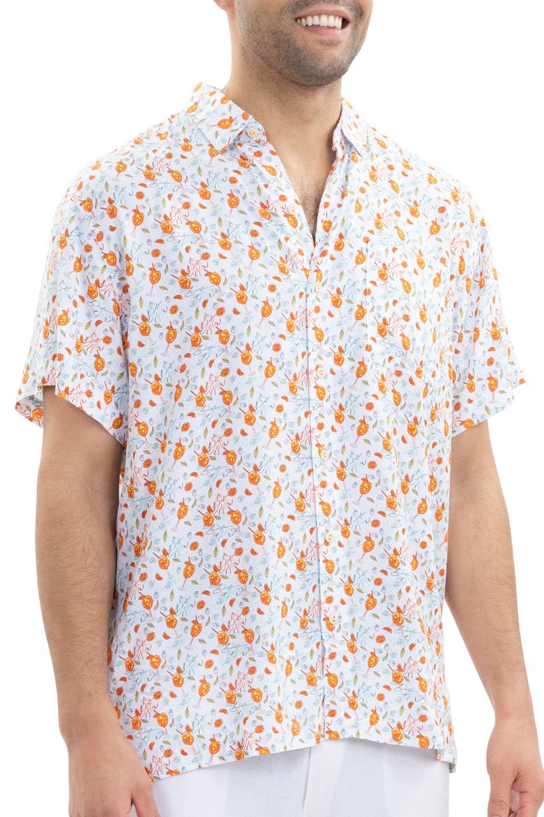 The Seaside Spritz - Short Sleeve Shirt, Alternate, color, White