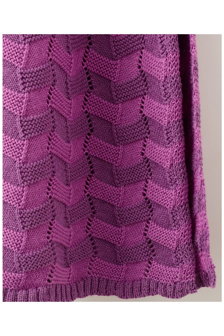 Openwork Diamond Knit Dress, Alternate, color, PURPLE
