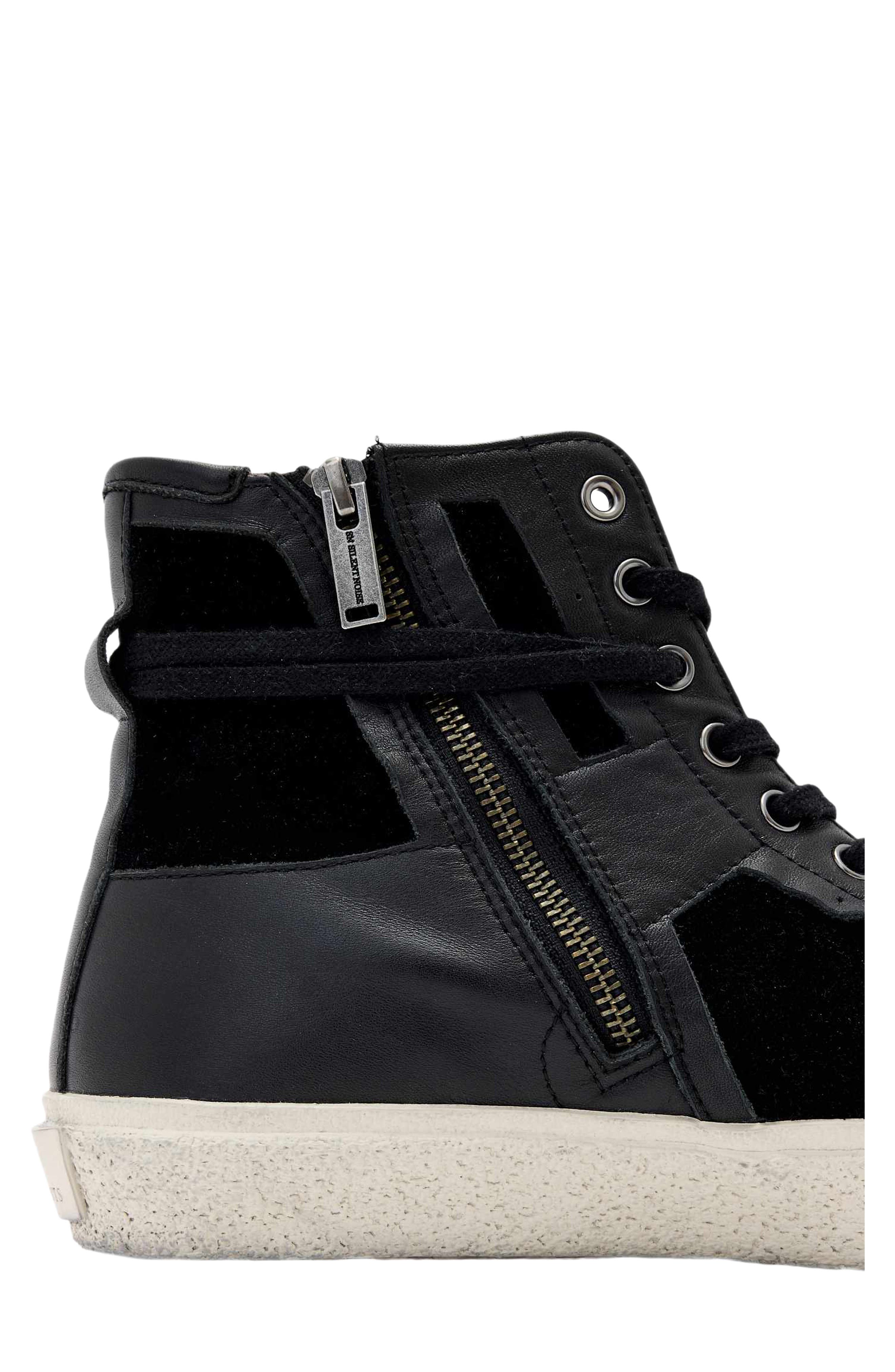 Numont High Top Sneaker, Alternate, color, BLACK/ CHALK WHITE