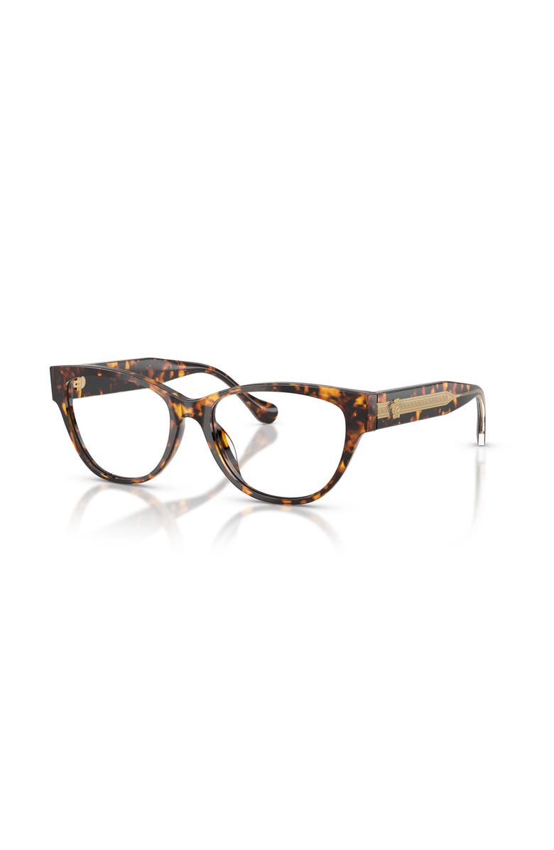 Versace 54mm Cat Eye optical glasses, Main, color, Tortoise