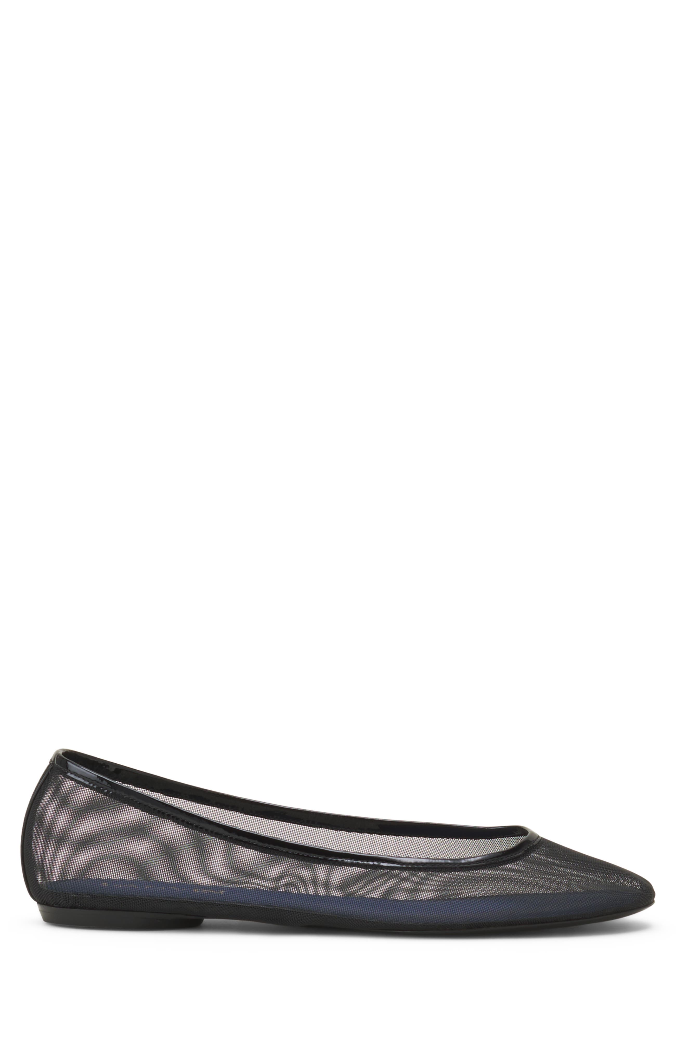 The Ballerina Flat In Mesh, Main, color, Black