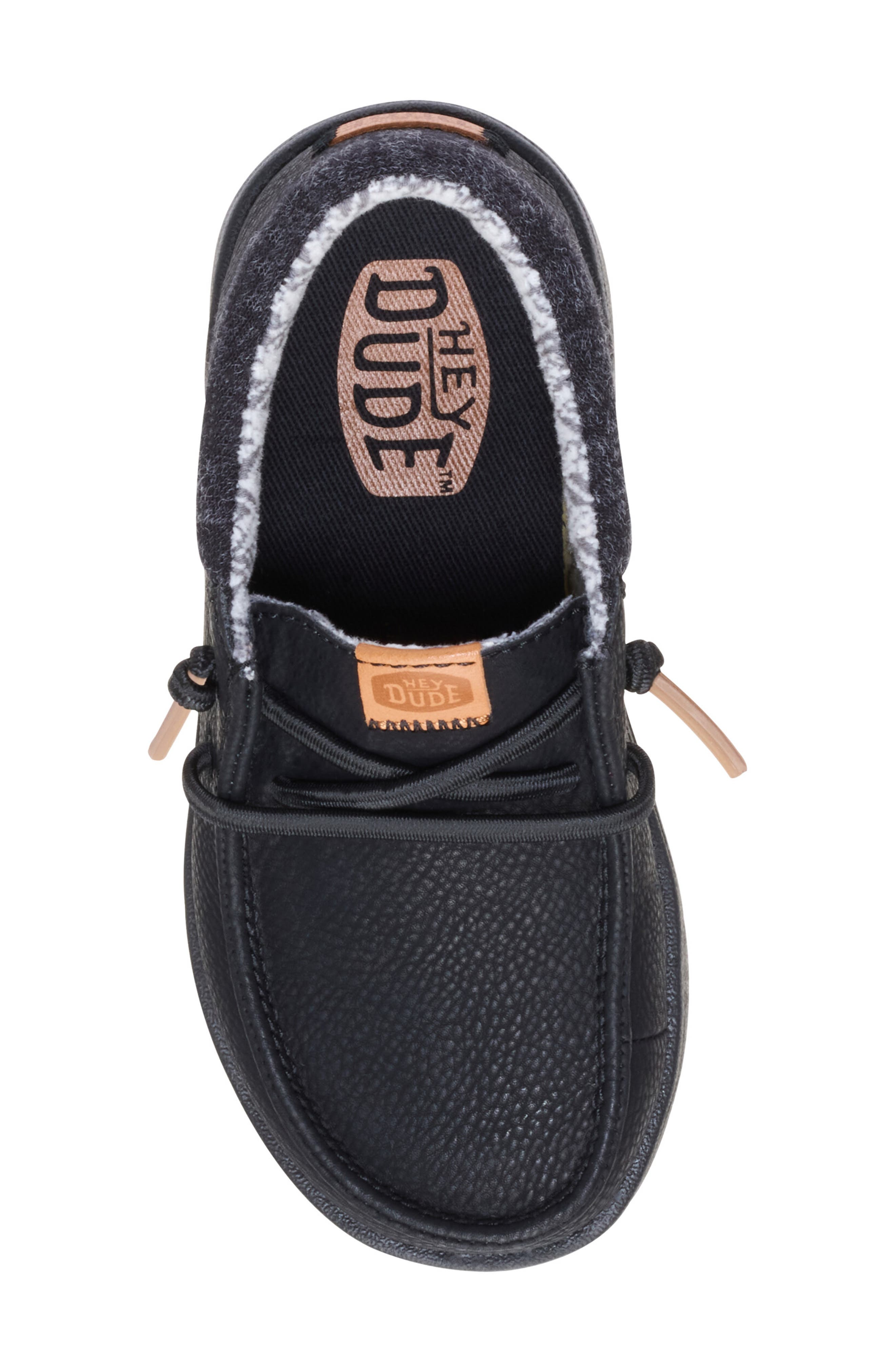 Hey Dude Kids' Paul Classic Slip-On, Alternate, color, Black/ Black