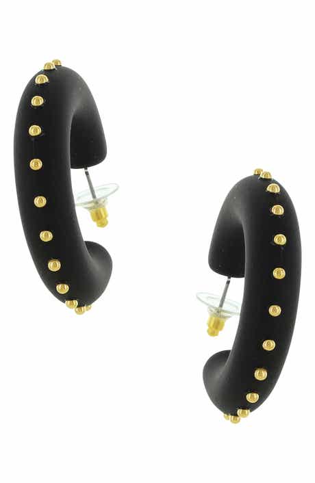Noel Studded Hoop Earrings