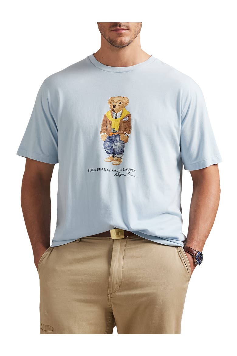 Big & Tall Hudson Valley Bear T-Shirt V2, Main, color, SOUTHPORT BLUE