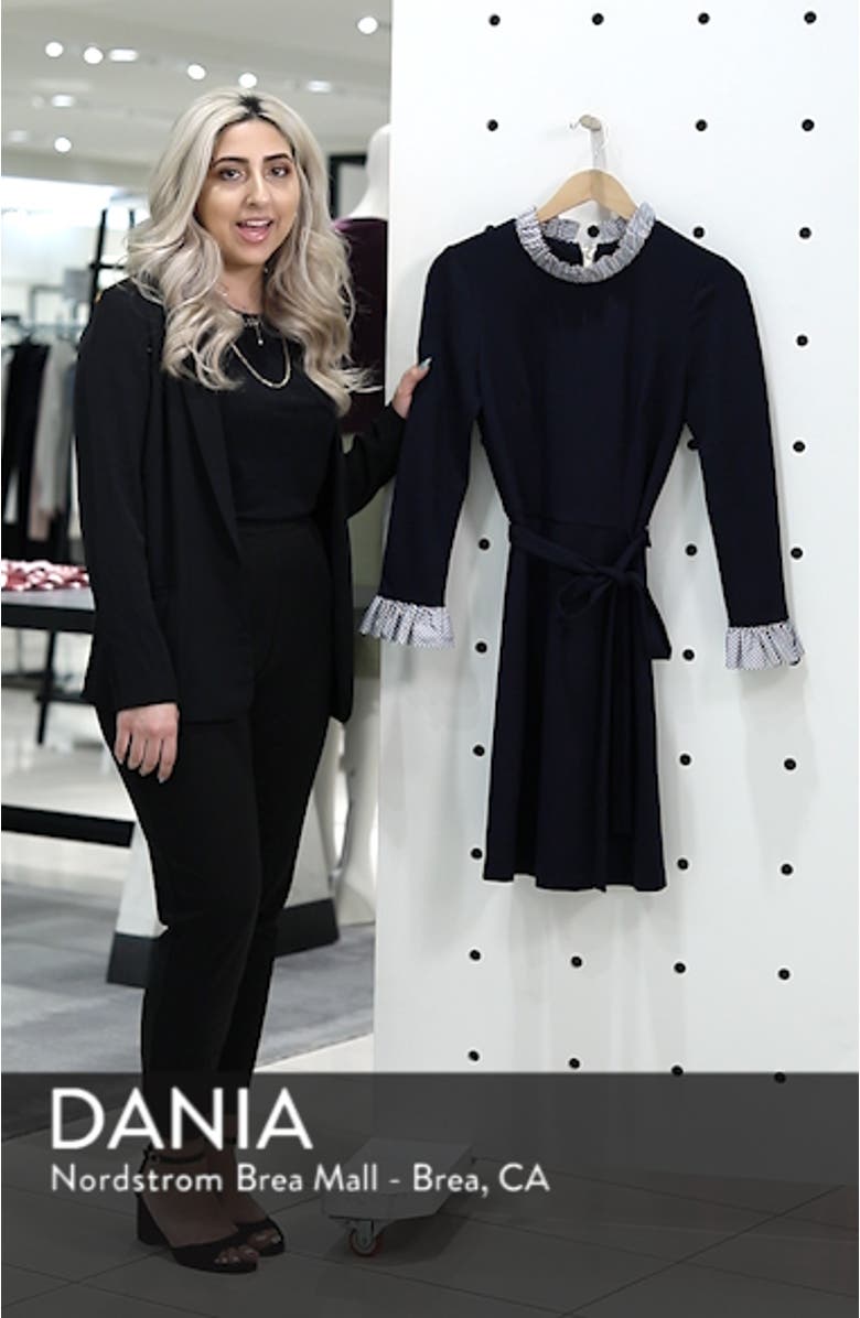 Long Sleeve Ruffle Detail Shirtdress, sales video thumbnail