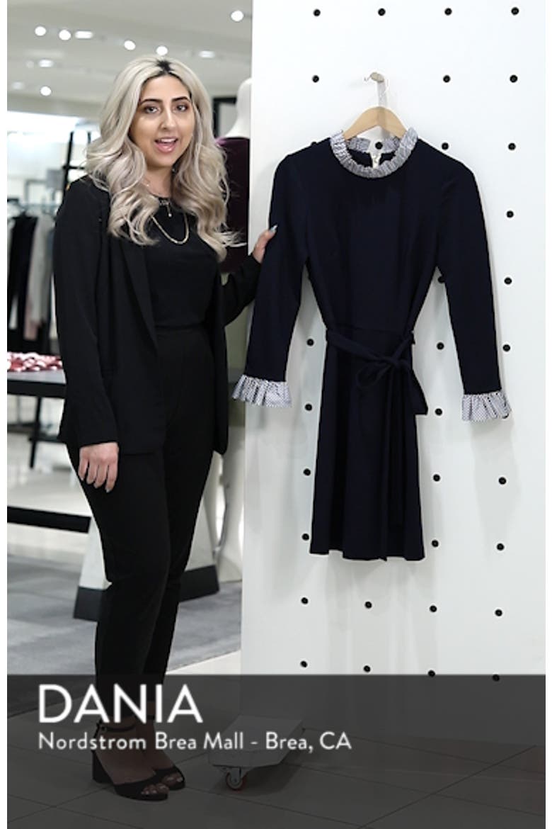 Long Sleeve Ruffle Detail Shirtdress video