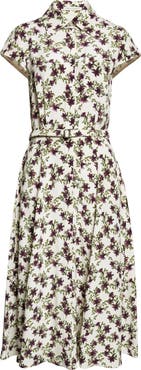Emilia Wickstead Isabeli Print Silk Crepe Midi Dress