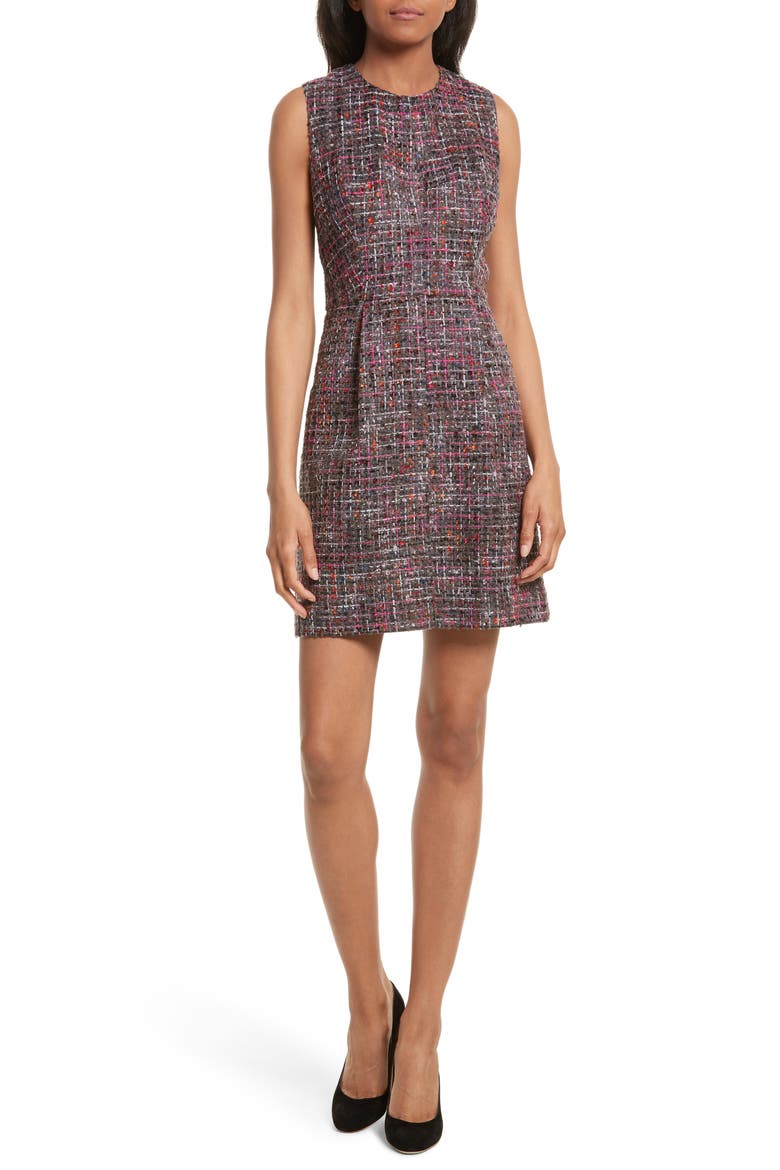 Coco A-Line Tweed Dress, Main, color, MULTI