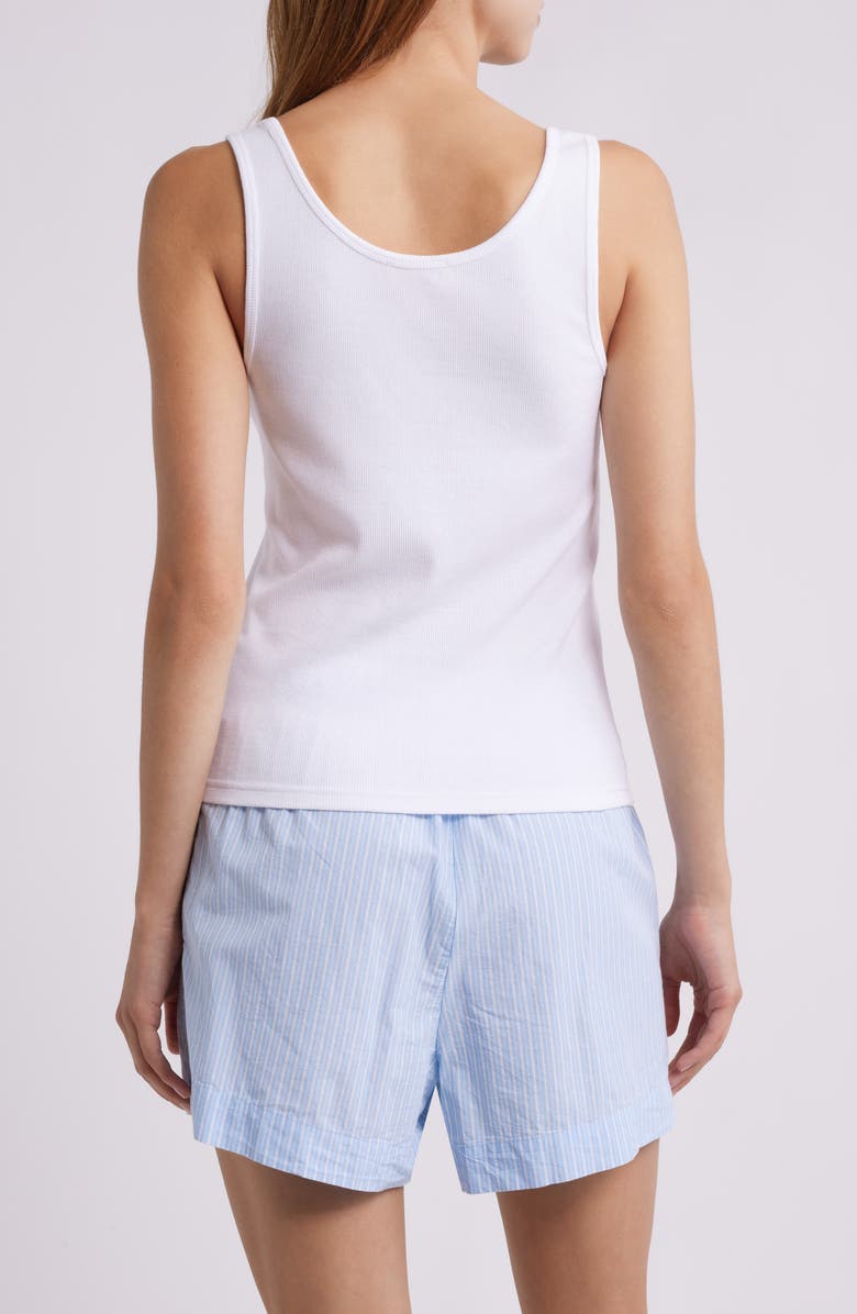 Open Edit Rib Tank, Alternate, color, White