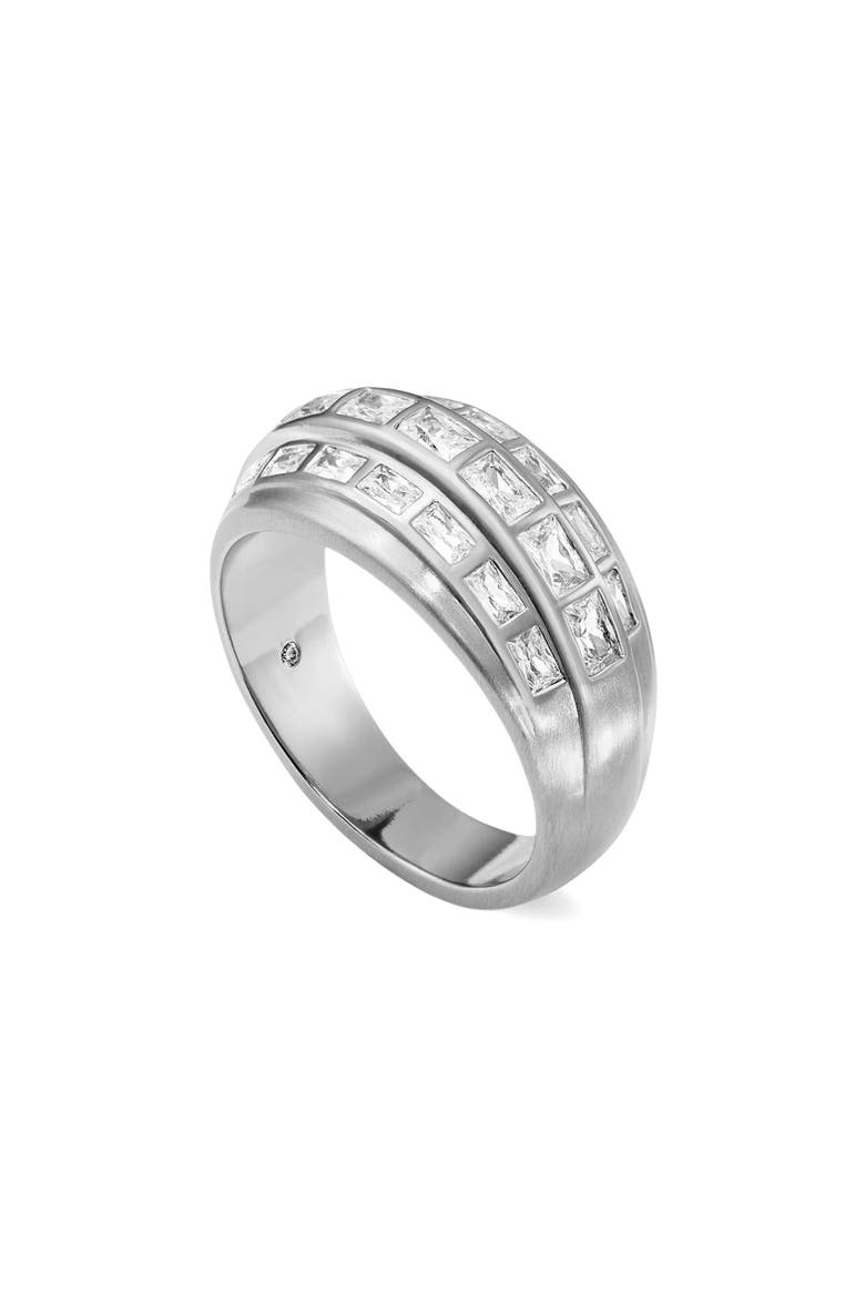 Gia Cubic Zirconia Ring, Main, color, WHITE CZ/ SILVER
