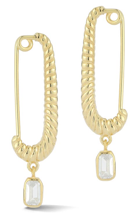 Cubic Zirconia Drop Earrings