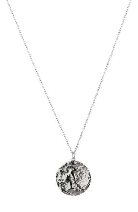 Molten Disc Charm Necklace