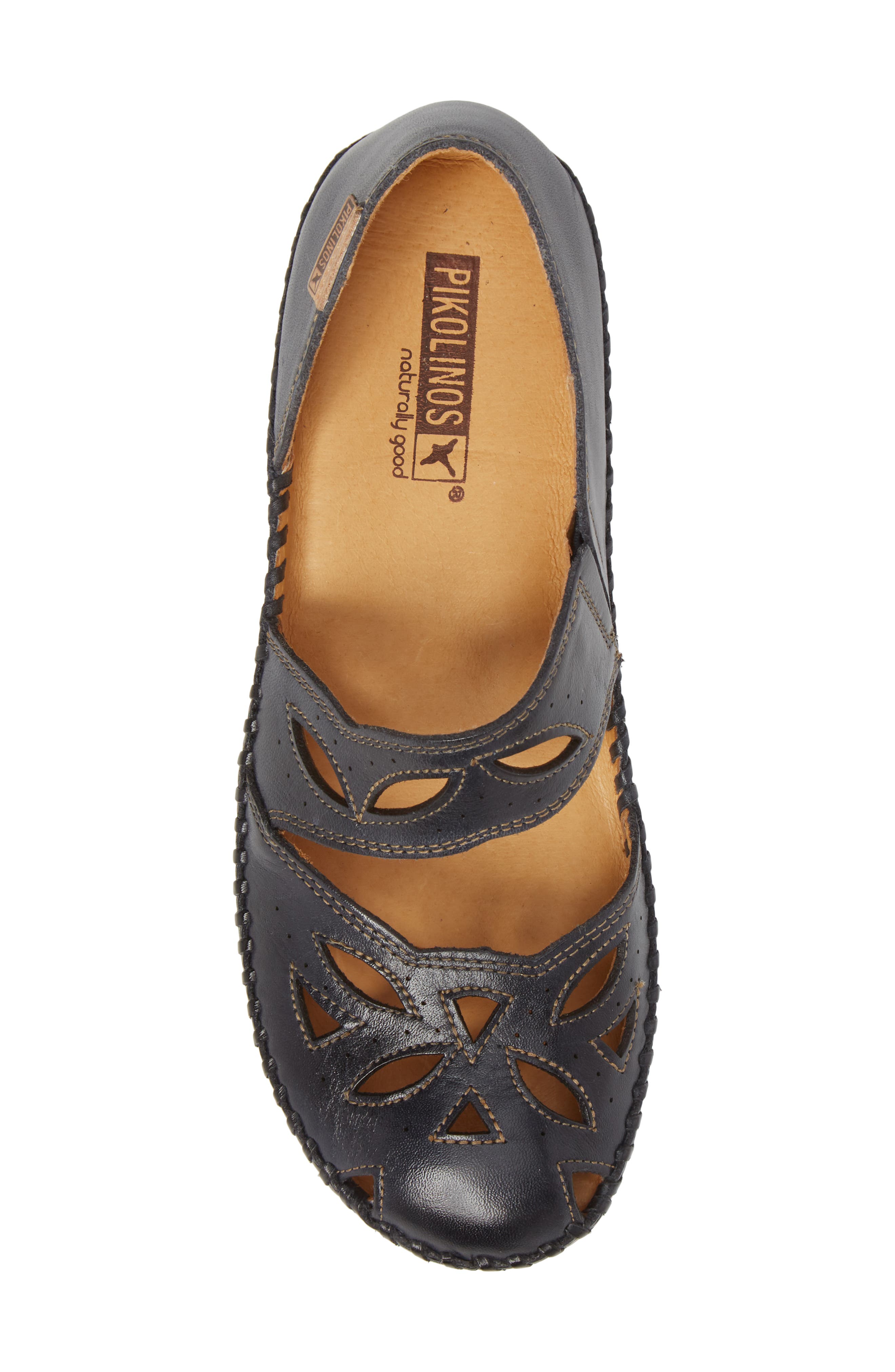 Puerto Vallarta Flat, Alternate, color, NAVY LEATHER