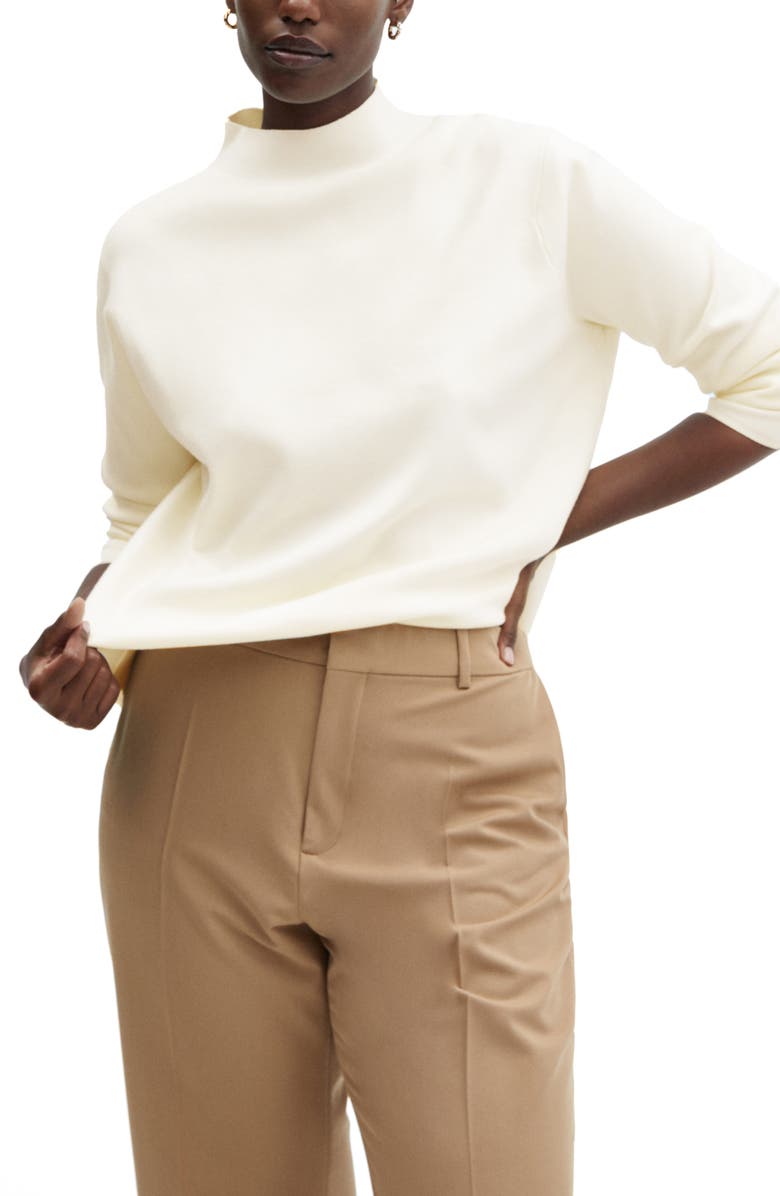 MANGO Mock Neck Sweater, Alternate, color,