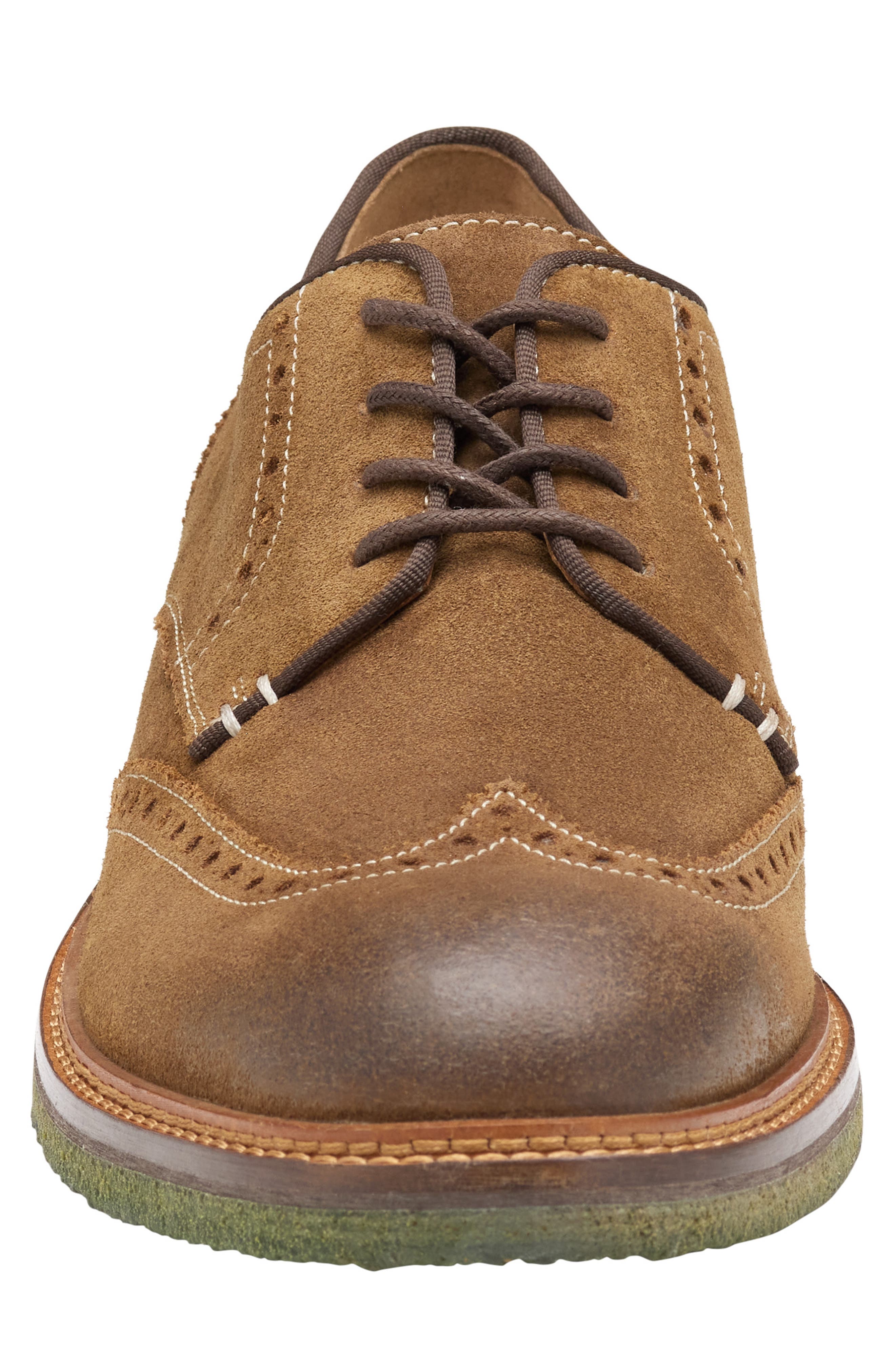 Calder Wingtip, Alternate, color, SNUFF WAXED SUEDE