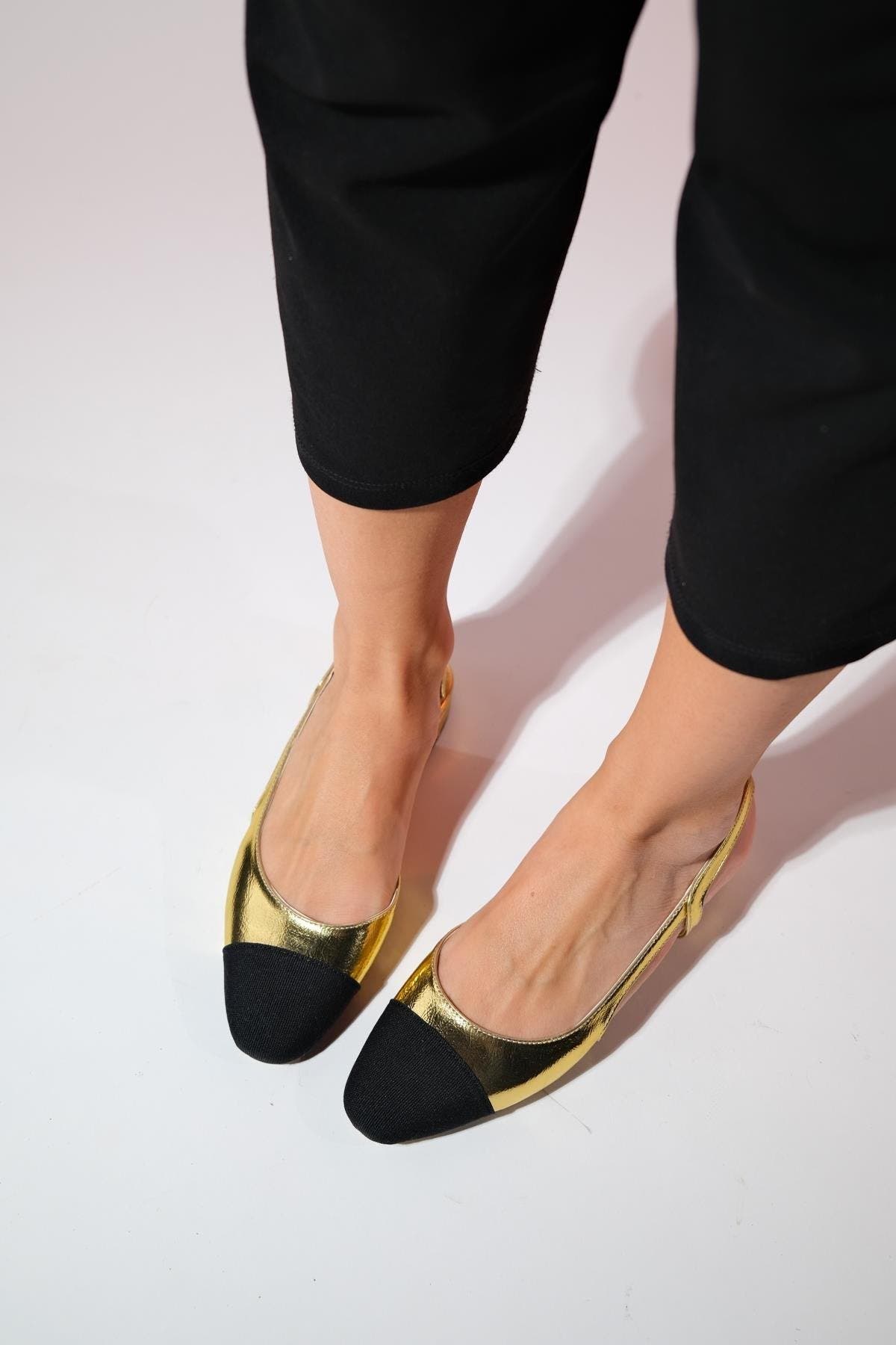 Lujo Ballet Flat, Alternate, color, Gold
