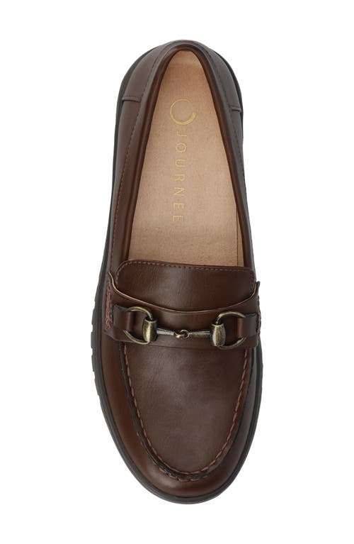 Journee Collection Kaya Horsebit Loafer In Brown