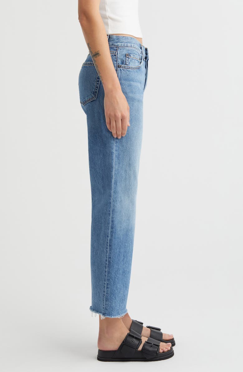 ASKK NY Raw Hem Ankle Straight Leg Jeans, Alternate, color, 