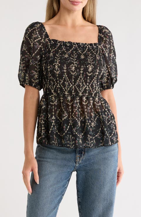Print Short Sleeve Top