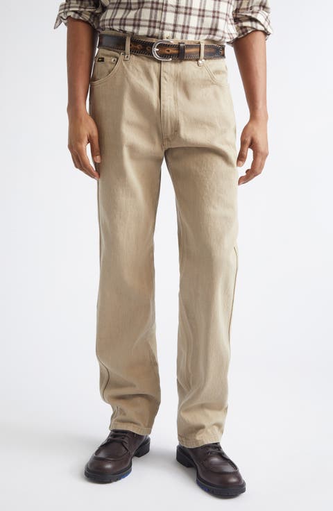 Standard Studded Slim Straight Leg Jeans