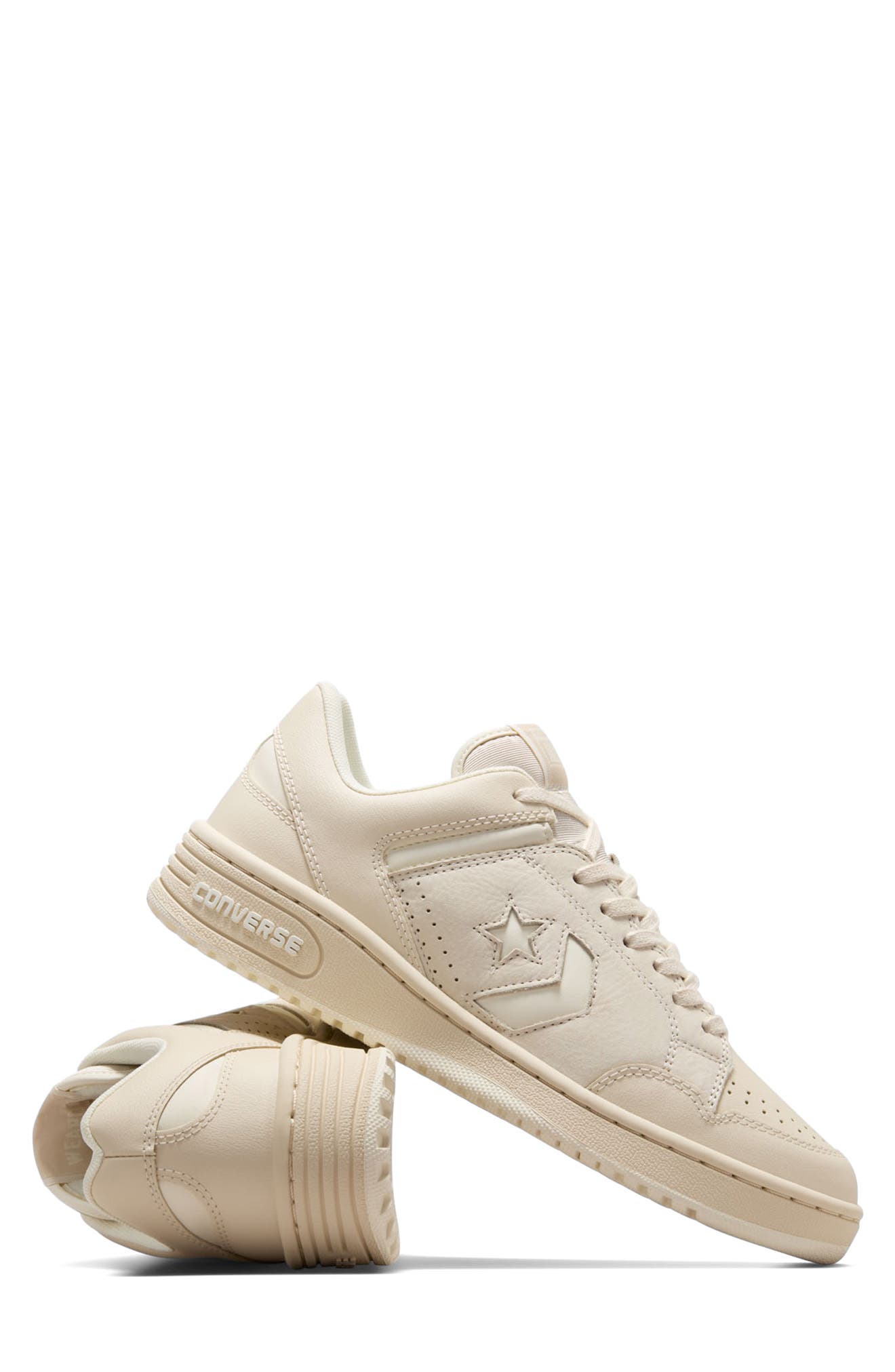 Converse Weapon Ox Low Top Sneaker, Alternate, color, Light Dune/ Egret/ Egret