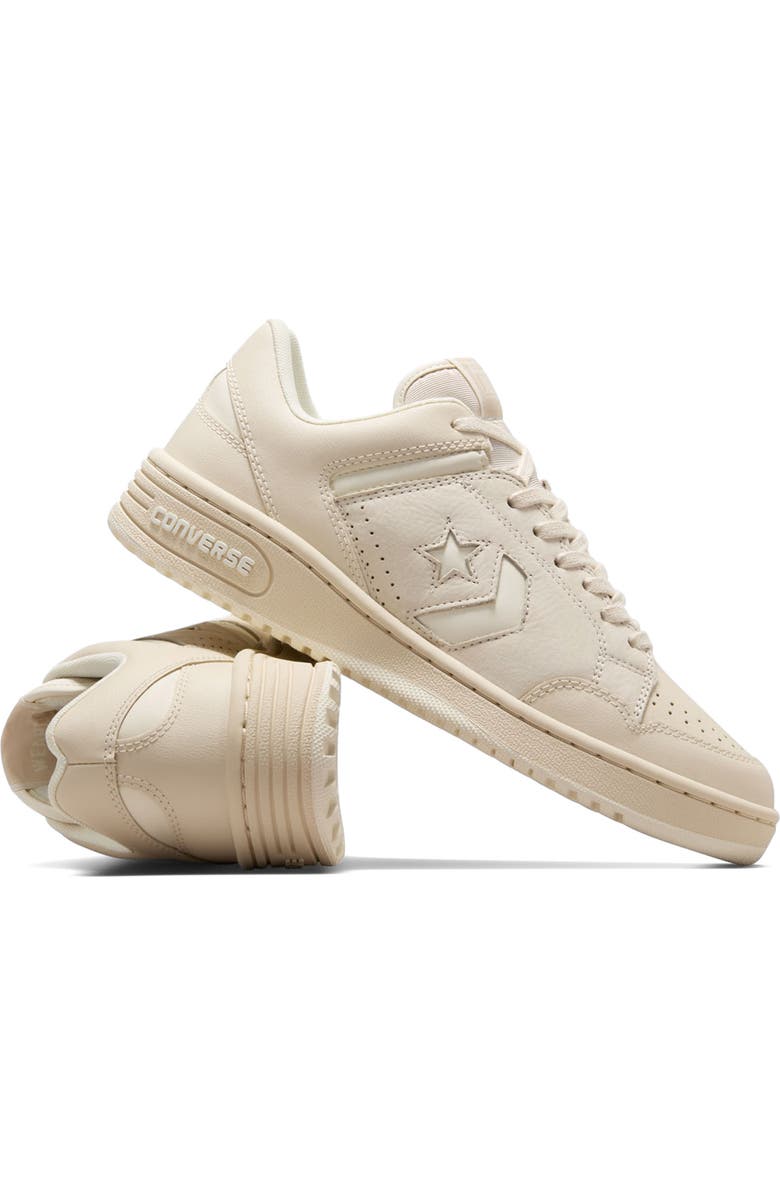 Converse Weapon Ox Low Top Sneaker, Alternate, color, Light Dune/ Egret/ Egret