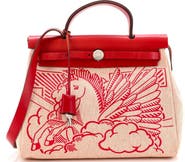 Pre-Owned Hermes Herbag Zip Pegase Pop Toile and Leather 31
