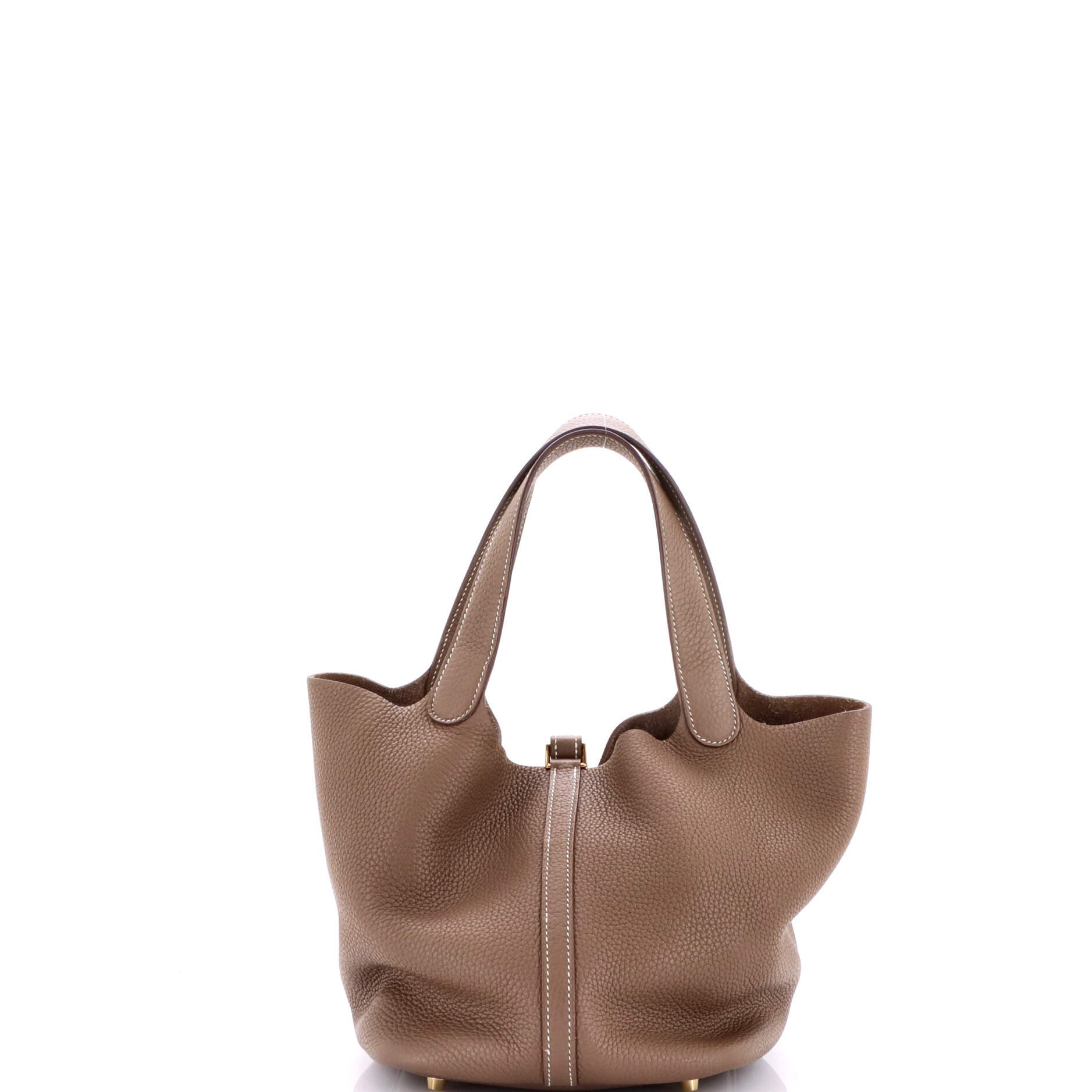 Pre-Owned Hermes Picotin Lock Bag Clemence MM, Alternate, color, Etoupe