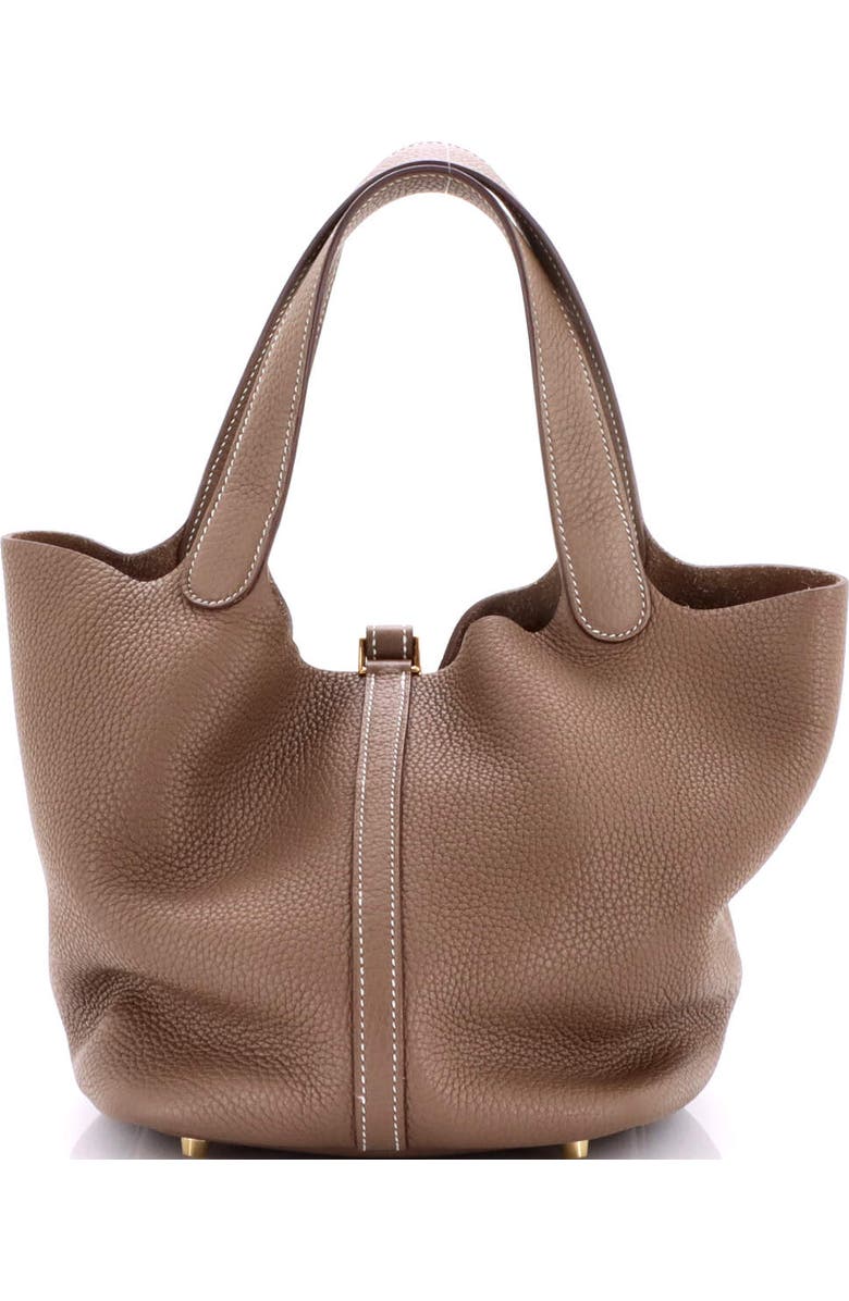 Pre-Owned Hermes Picotin Lock Bag Clemence MM, Alternate, color, Etoupe