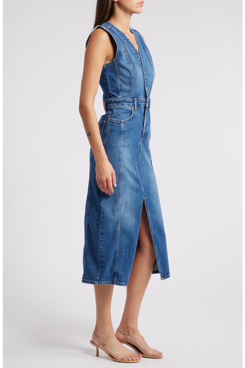 Westwood Sleeveless Denim Dress, Alternate, color, FORGET ME NOT