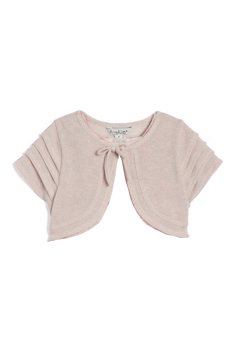 Kids' Chloe Printed Lace Dress & Short Sleeve Bolero, Alternate, color, MAUVE