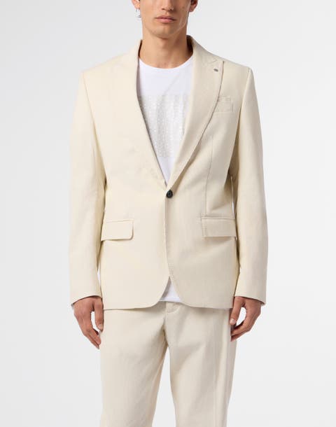 Corduroy Single Breasted Blazer Men