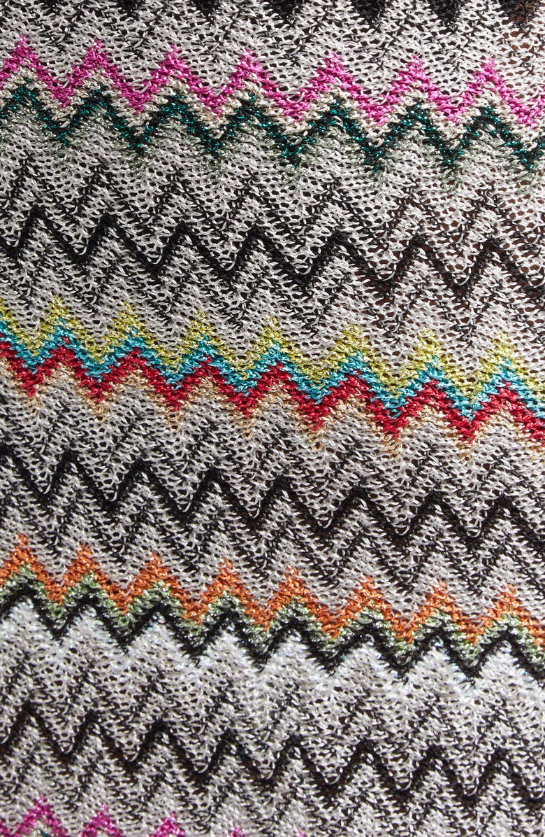 Missoni Chevron Fringe Cover-Up Sarong, Alternate, color,