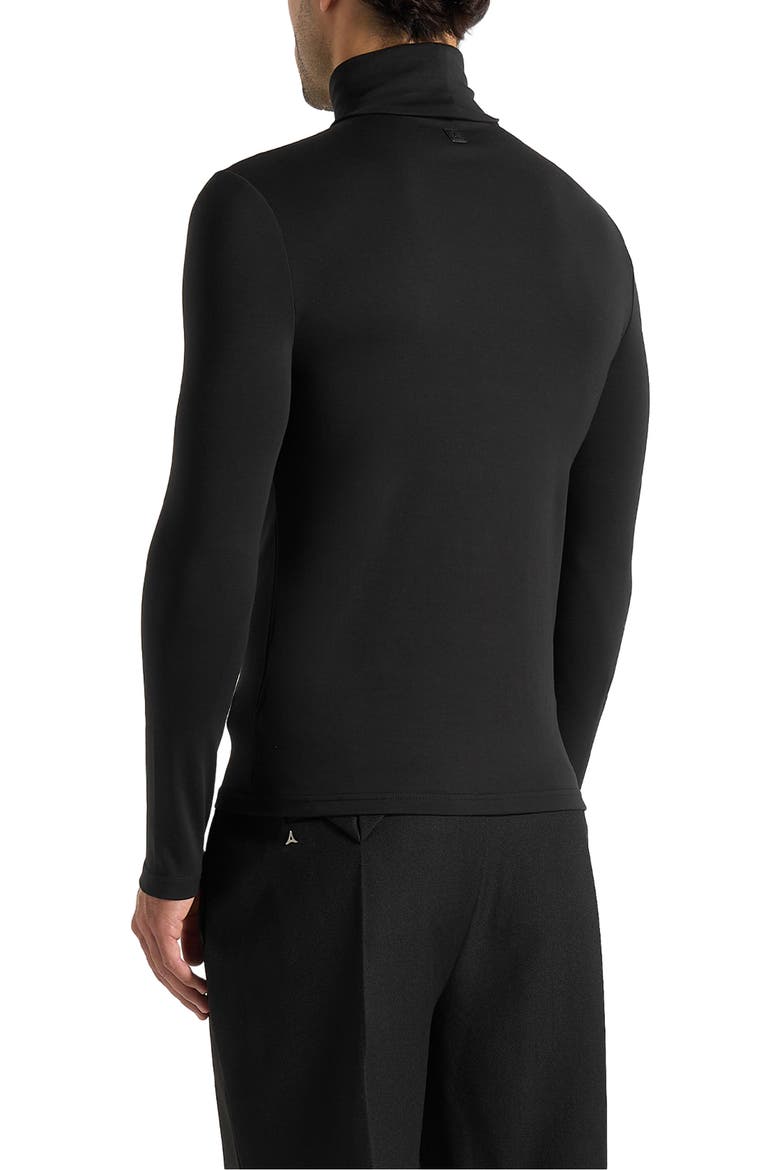 Long Sleeve Roll Neck Top, Alternate, color, Black