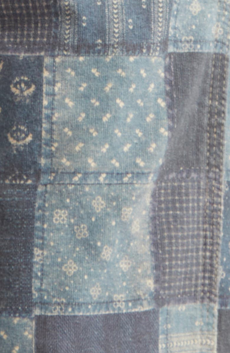 Double RL Patchwork Trompe l'Oeil Jersey Joggers, Alternate, color, Navy/ Multi