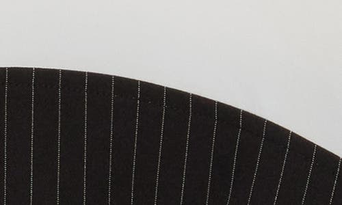 Patrizia Luca Pinstripe Twofer Button-up Shirt In Black