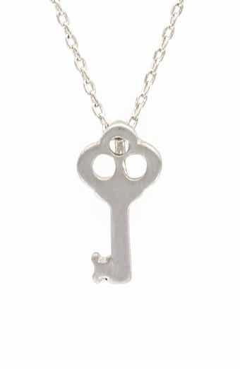 OLIVIA WELLES Dainty Key Pendant Necklace