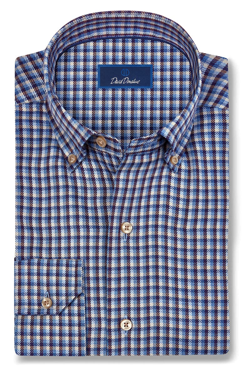 Mélange Check Sport Shirt, Alternate, color, BLUE/ MERLOT