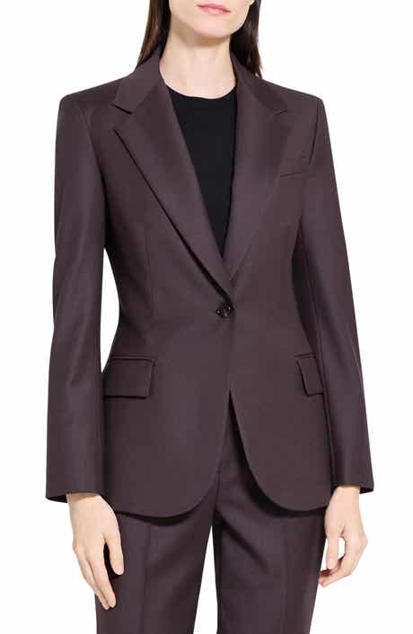 Theory Lynnia Sleek Virgin Wool Blazer