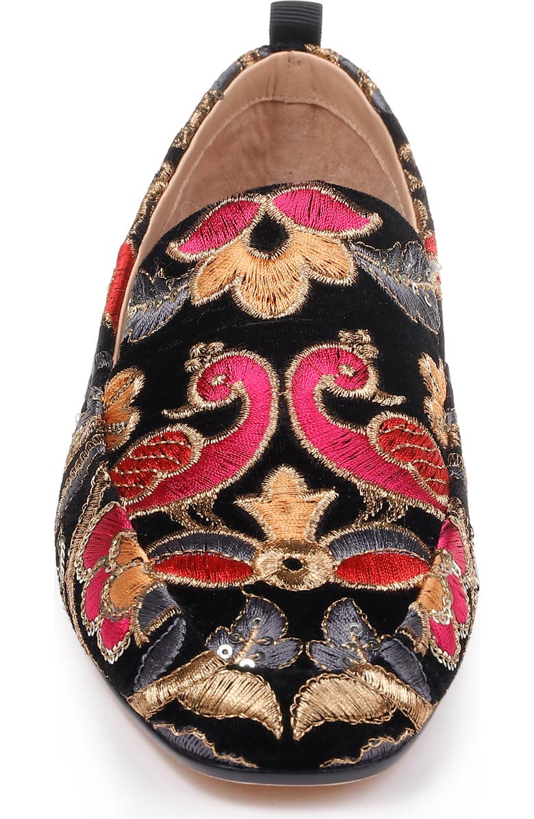 Badgley Mischka Collection Badgley Mischka Vivianne Smoking Slipper, Alternate, color,