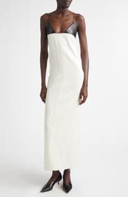 Brandon Maxwell The Bridges Wool & Silk Column Dress