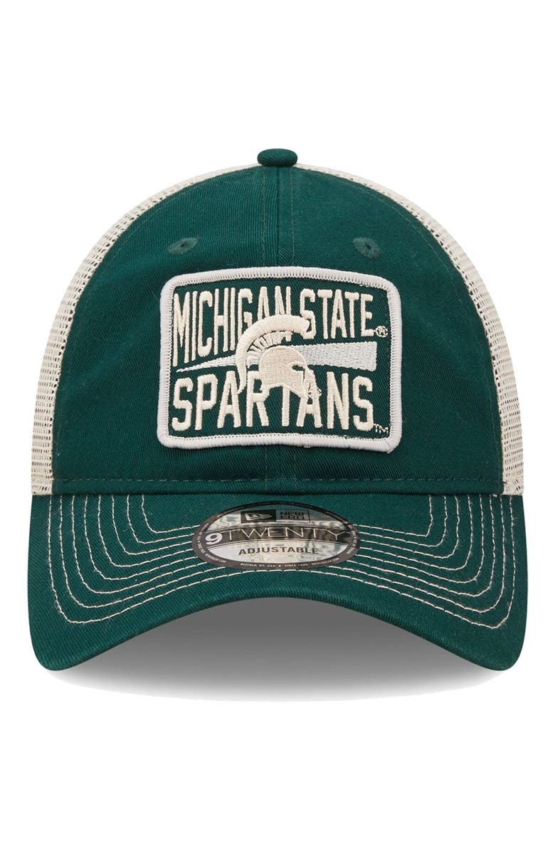 New Era Men's New Era Green/Natural Michigan State Spartans Devoted 9TWENTY Adjustable Hat, Alternate, color, Green