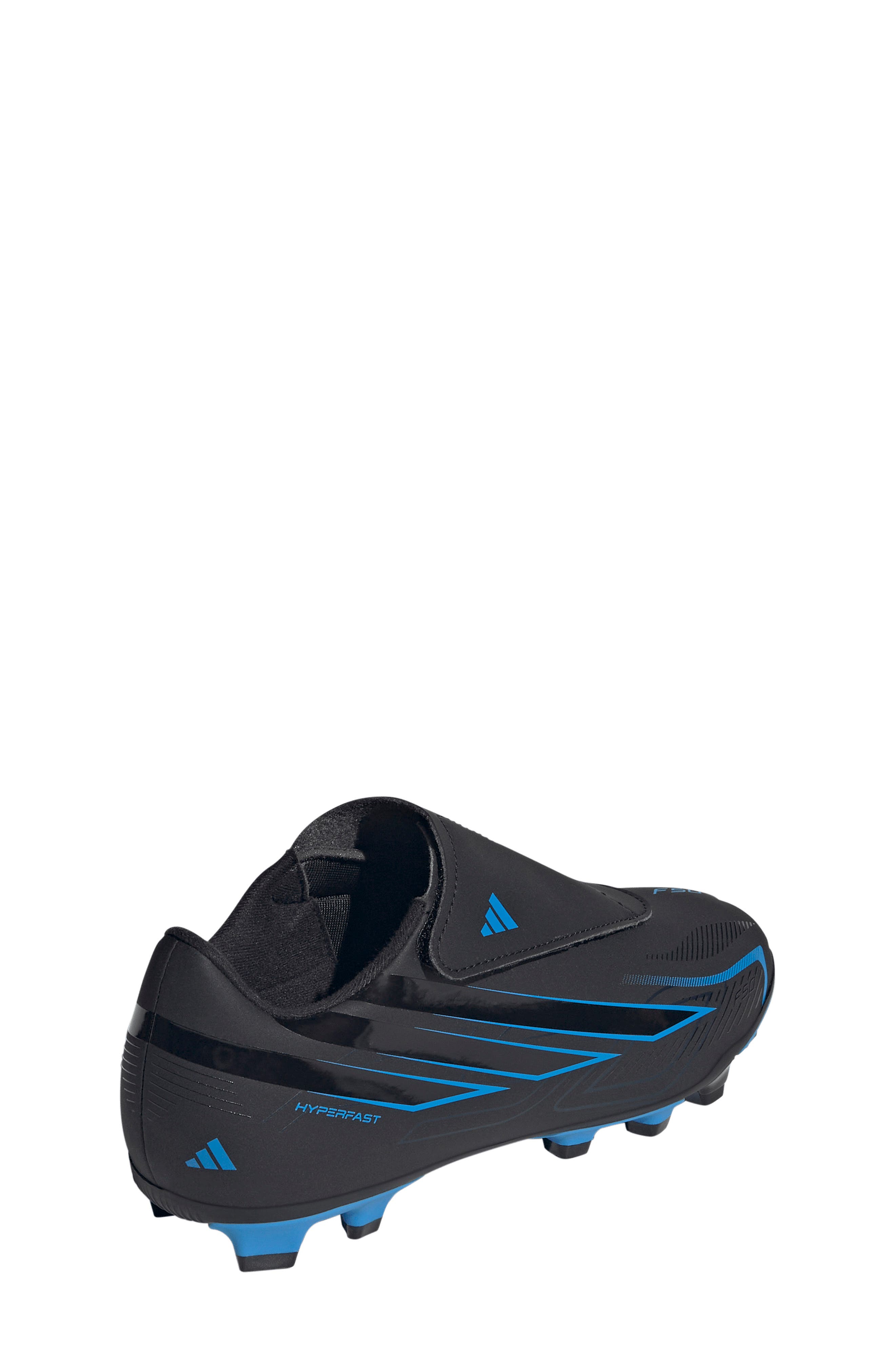 Kids' F50 Hyperfast Club Soccer Cleat, Alternate, color, CORE BLACK/ LUCID RAY BLUE