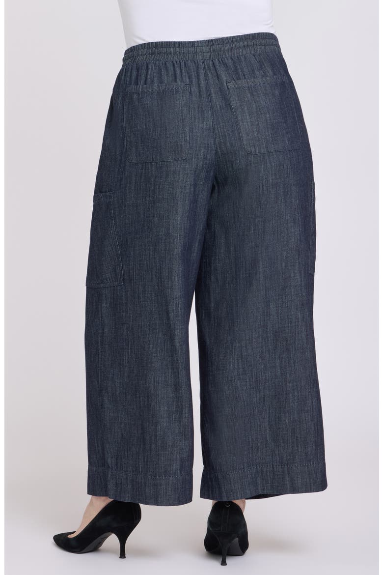 Whitney Pull-On Cargo Jeans, Alternate, color, DARK INDIGO