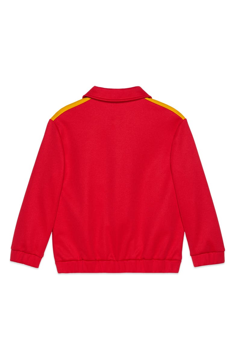 Gucci Appliqué Zip Track Jacket, Alternate, color, 