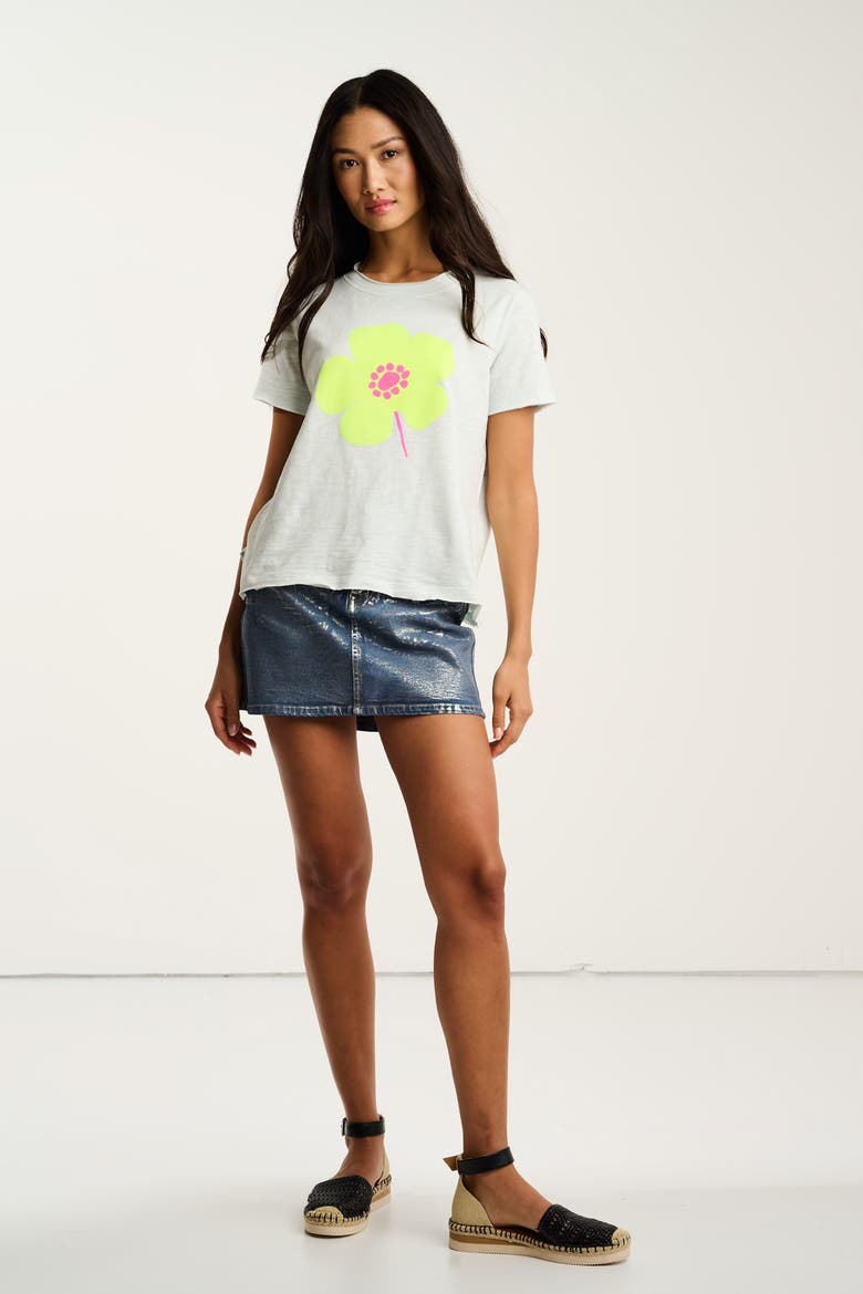 Posy Posse Tee, Alternate, color, Salty Air