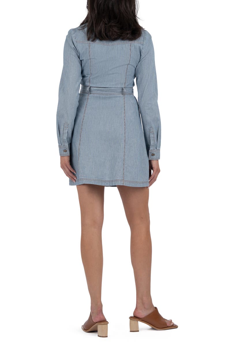 KUT from the Kloth Astrid Stripe Long Sleeve Shirtdress, Alternate, color, 