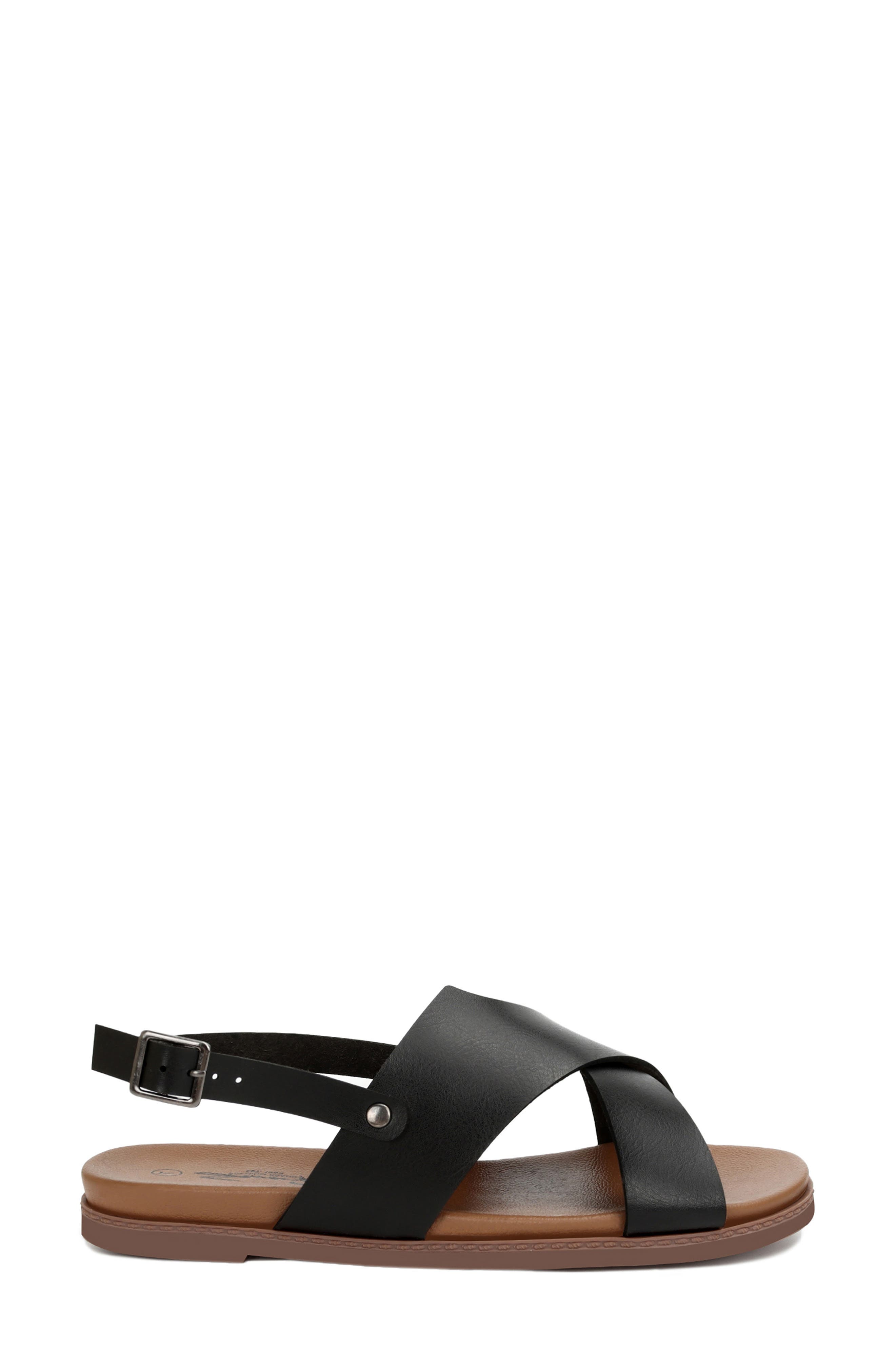 Seven7 Crisscross Slingback Sandal, Alternate, color, Black
