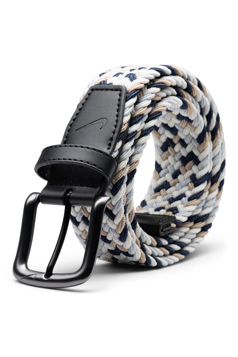 Stretch Woven Belt, Alternate, color, KHAKI MULTI