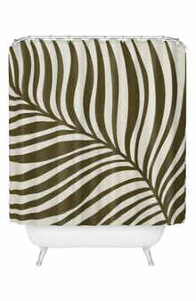 Deny Designs Leaf Print Shower Curtain